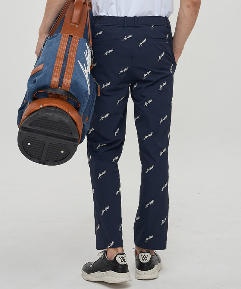 Men's Logo Embroidery Chino L/PT - Navy