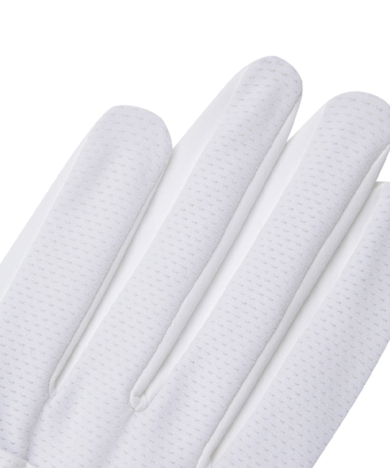 ANEW GOLF Men's Logo Point Mesh Gloves (Left Hand) - White