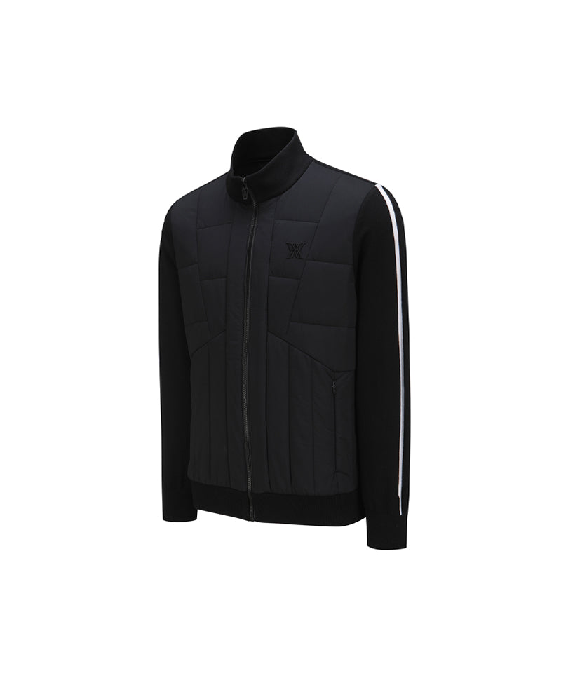 Men's SP Hybrid Padded Knit Cardigan - Black