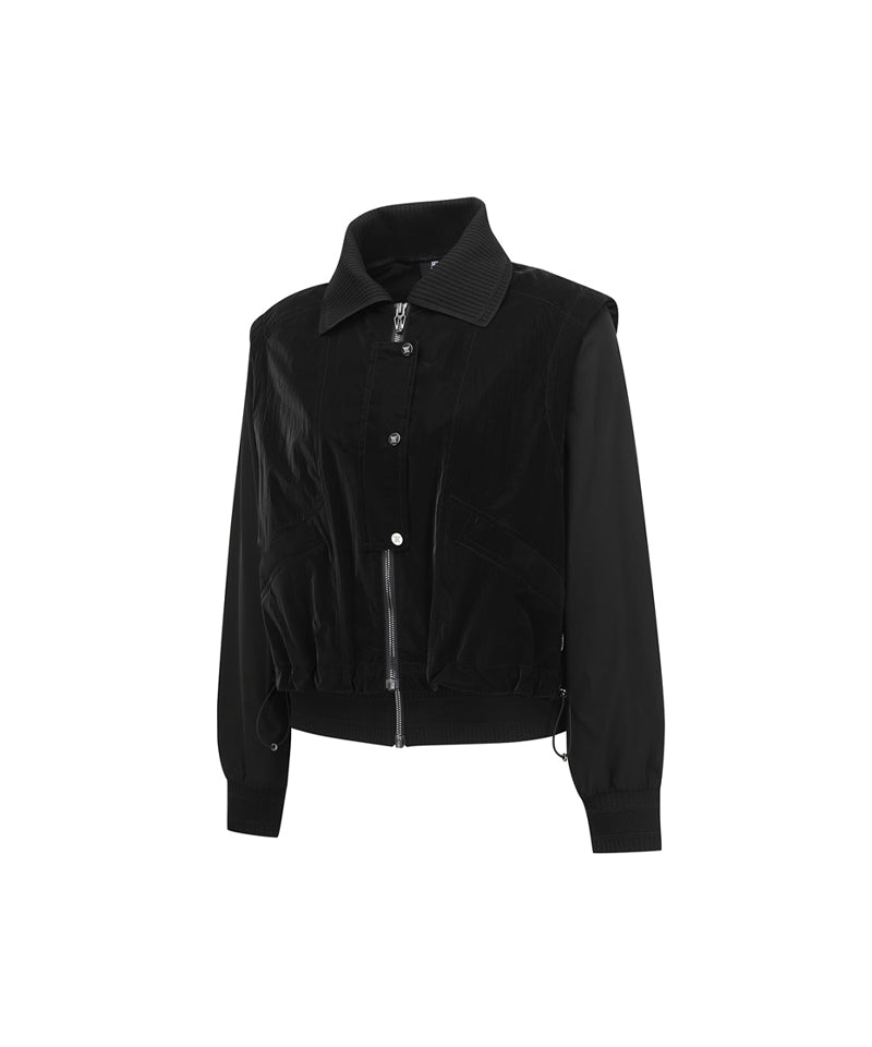 ANEW Golf Women's SP 2-IN-1 MA-1 Jacket - Black