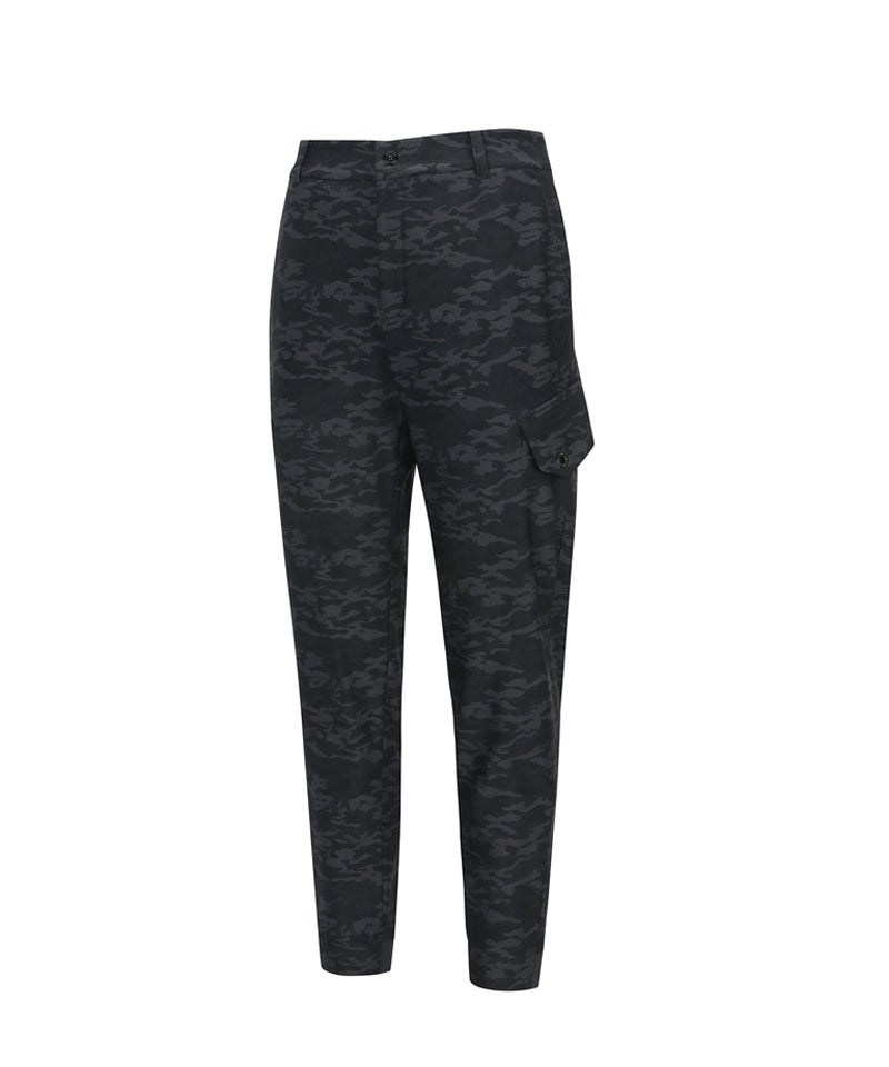 ANEW Golf Men's Camo Pattern Jogger Long Pants - Charcoal Gray