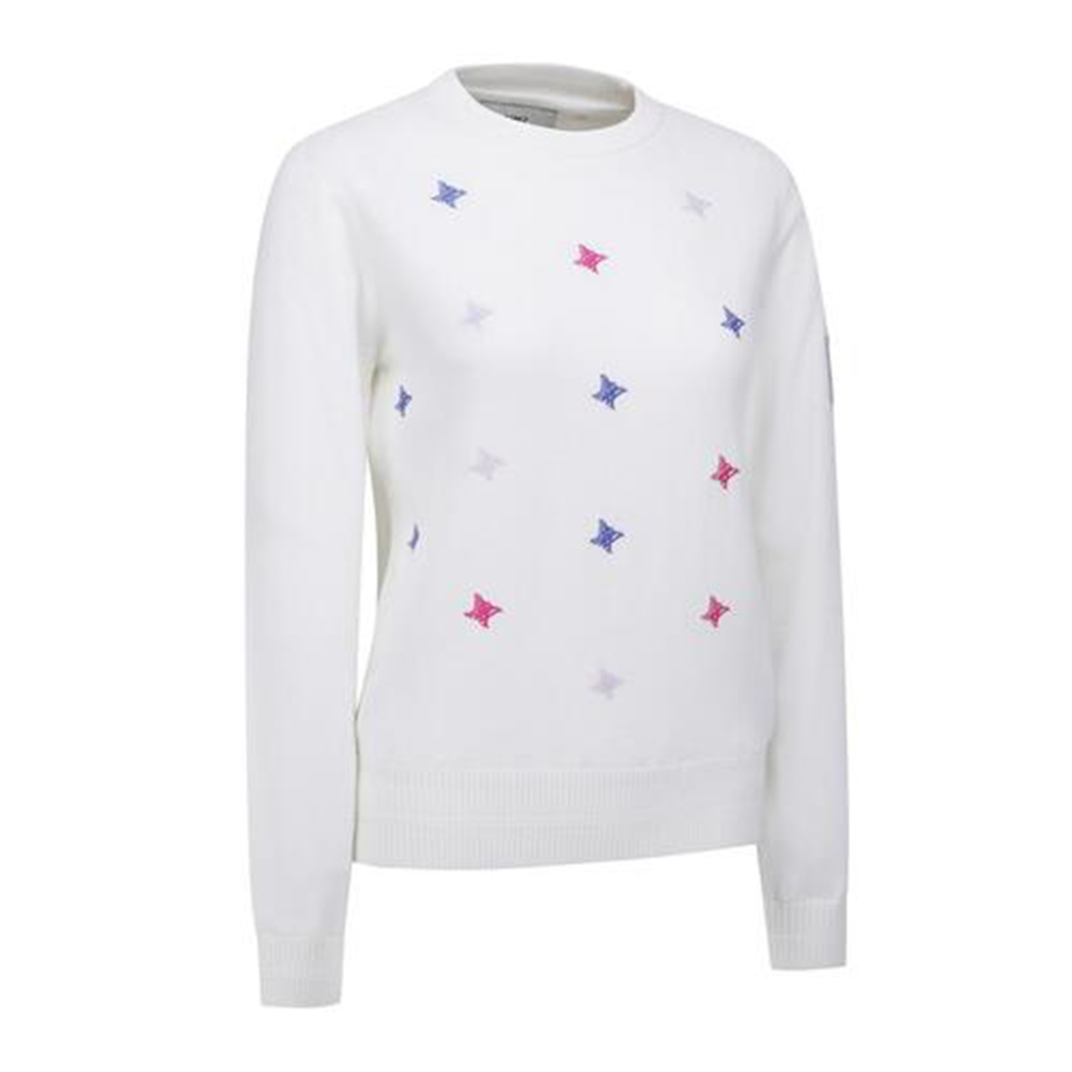 ANEW Golf Women's Logo Pattern Wind Block Pullover - Ivory