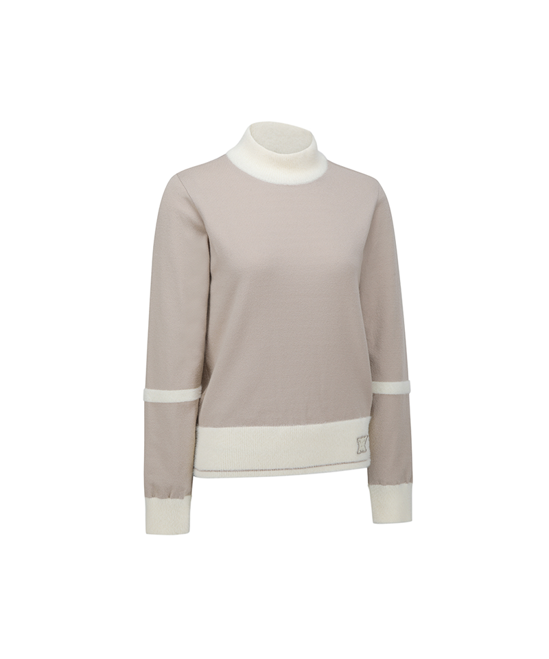 ANEW Golf Women Wind Block Pullover - Light Beige