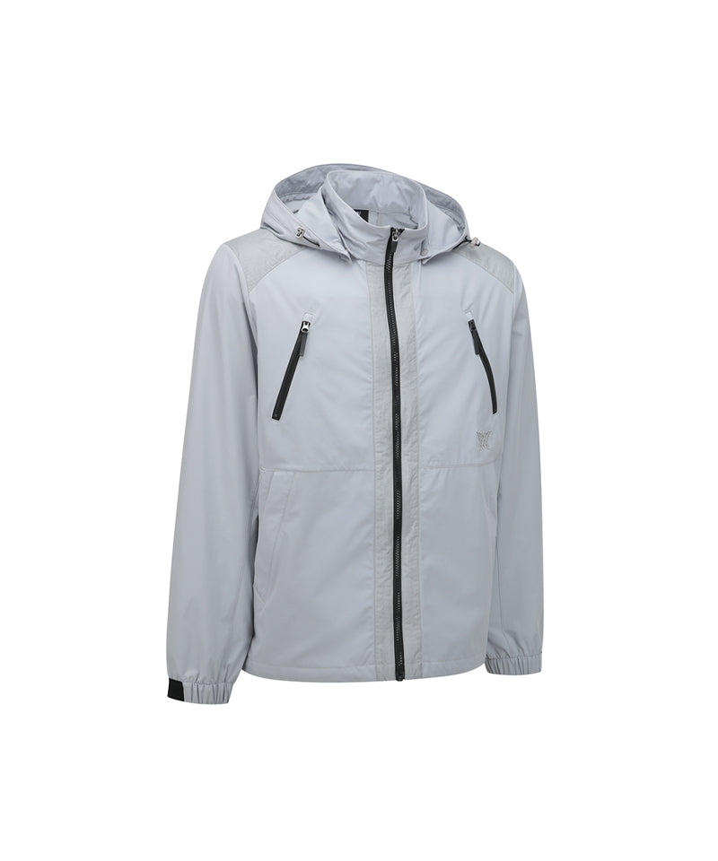 Anew Golf Men's SP Rib Patch Ma - 1 Jacket - Light Gray