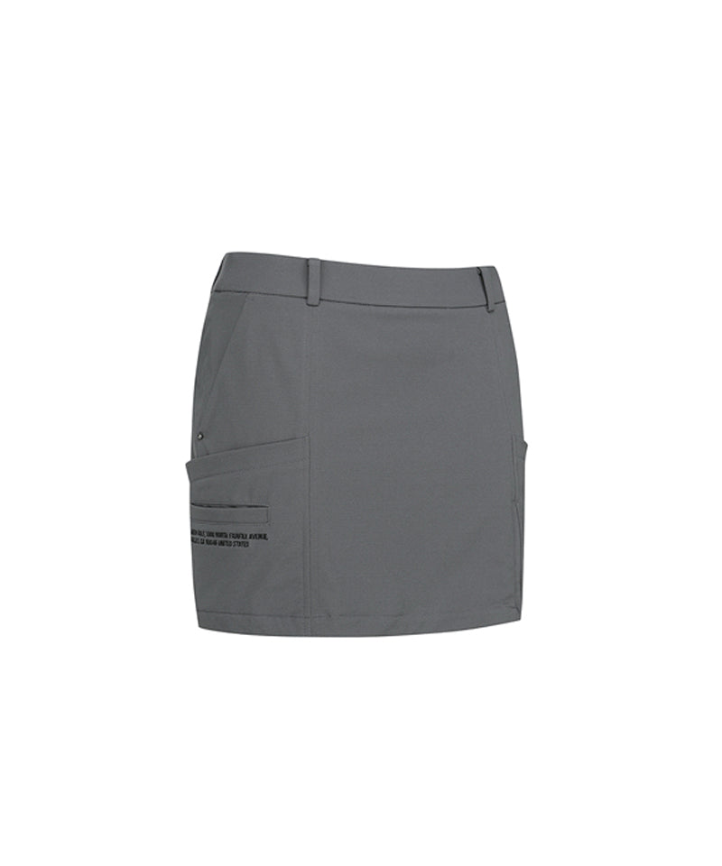 Women's Incision H-Line Skirt - Gray