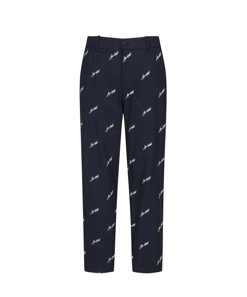 Men's Logo Embroidery Chino L/PT - Navy