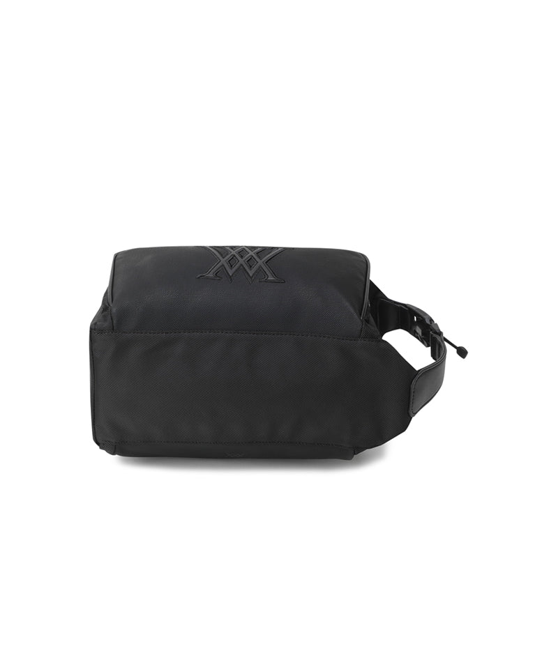 Unisex 2Way Zipper Pouch Bag - Black