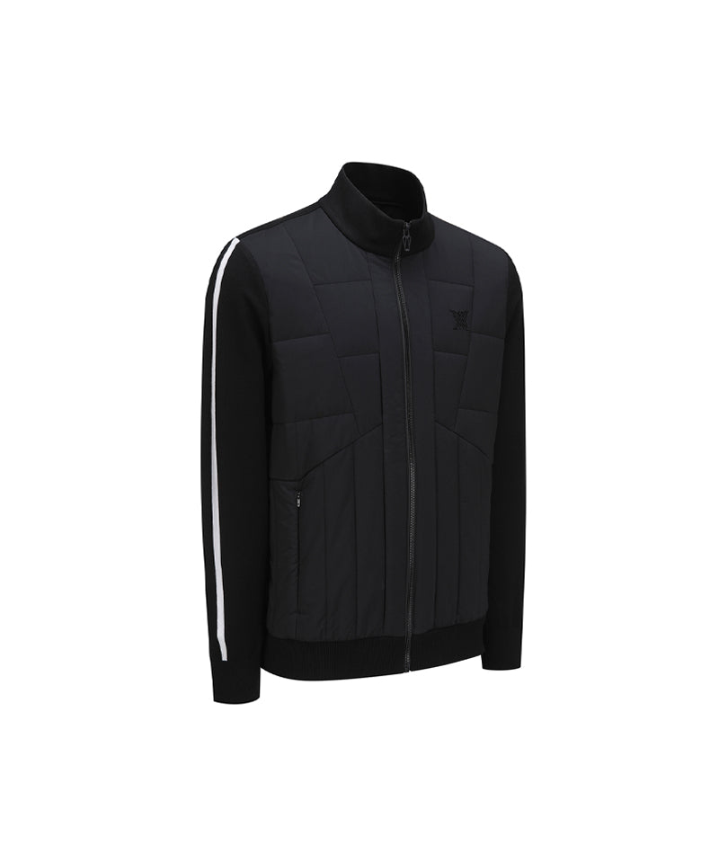 Men's SP Hybrid Padded Knit Cardigan - Black