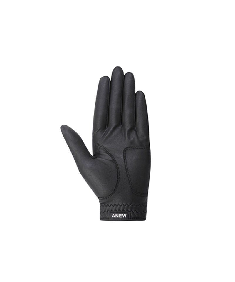 ANEW GOLF Women's Pair Mesh Logo Point Glove - Black