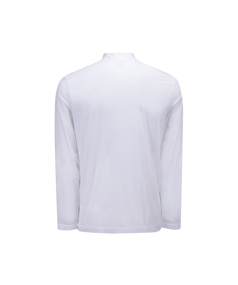 Men's Mock Neck Cooling Baselayer - White