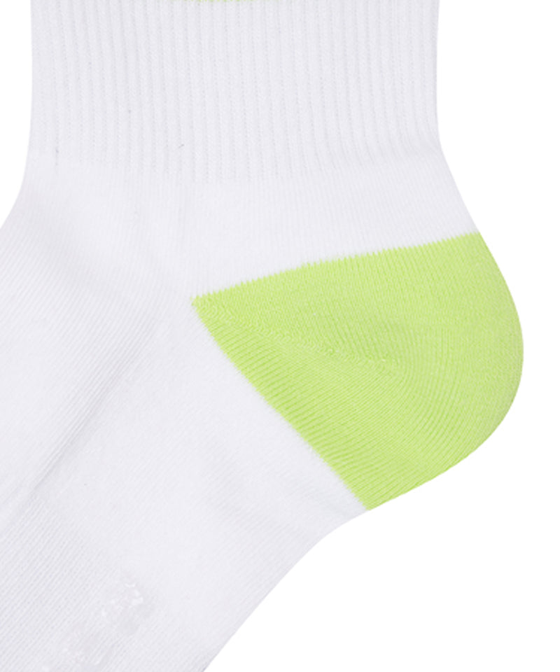 Men's Double-Block Crew Socks - Lime