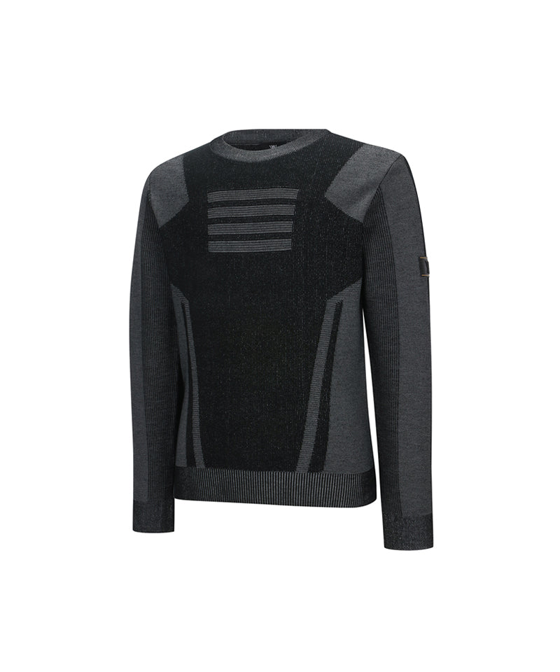 ANEW GOLF Men's Performance Block Structer Pullover - Black