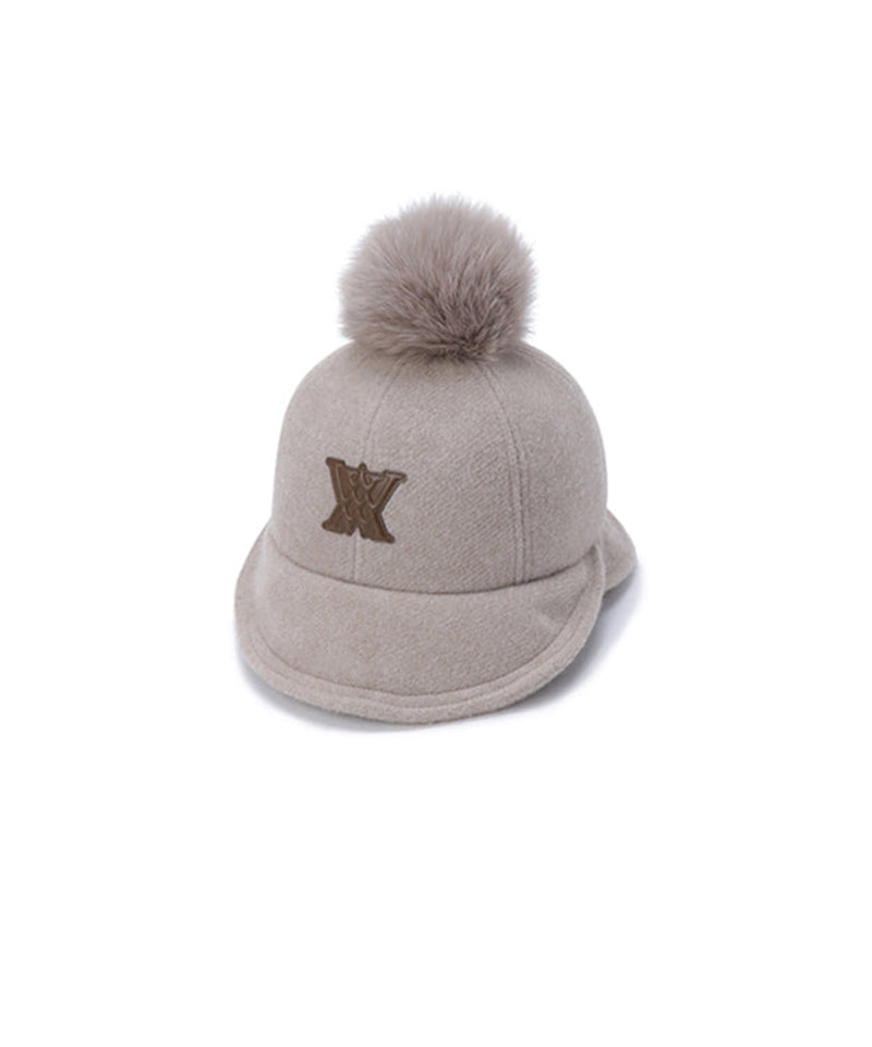 Women's Wool Double Bucket Hat - Beige