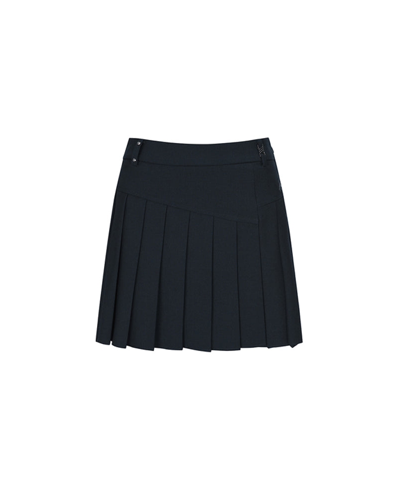 Women's Half Pleats Points SQ - Dark Navy