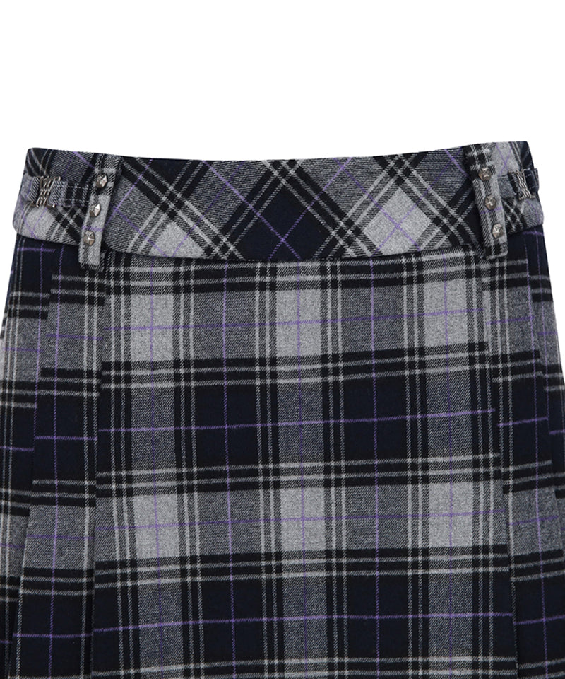 ANEW Golf Women's Asymmetery Pleats Skirt - Lavender