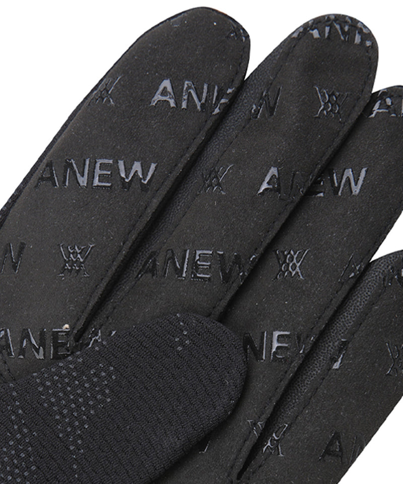 ANEW GOLF Men's Dot Camo Mesh Gloves - Black