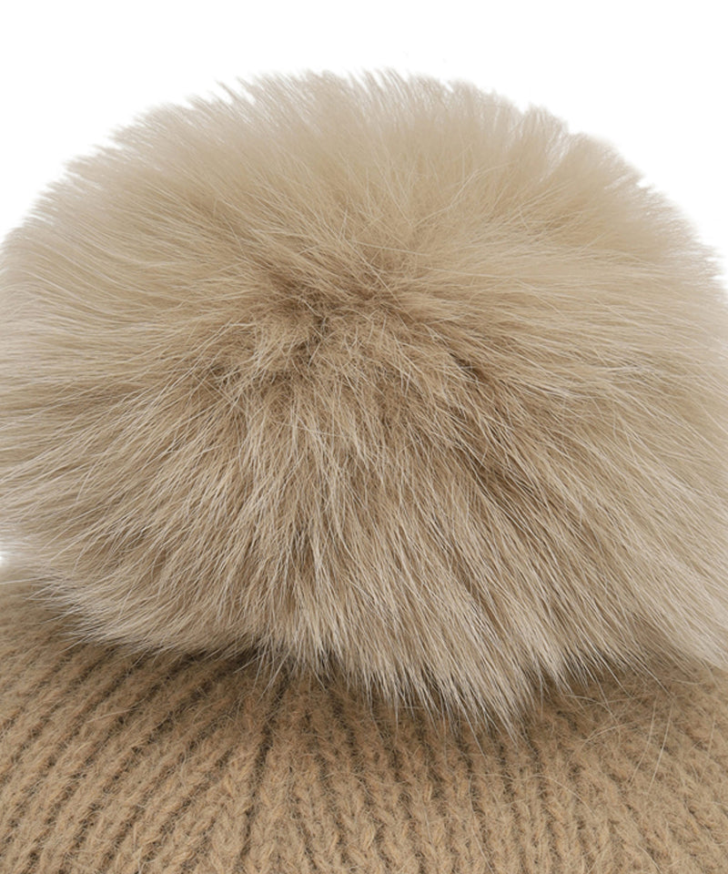 ANEW GOLF Women's New Angora Knit Ballcap - Beige