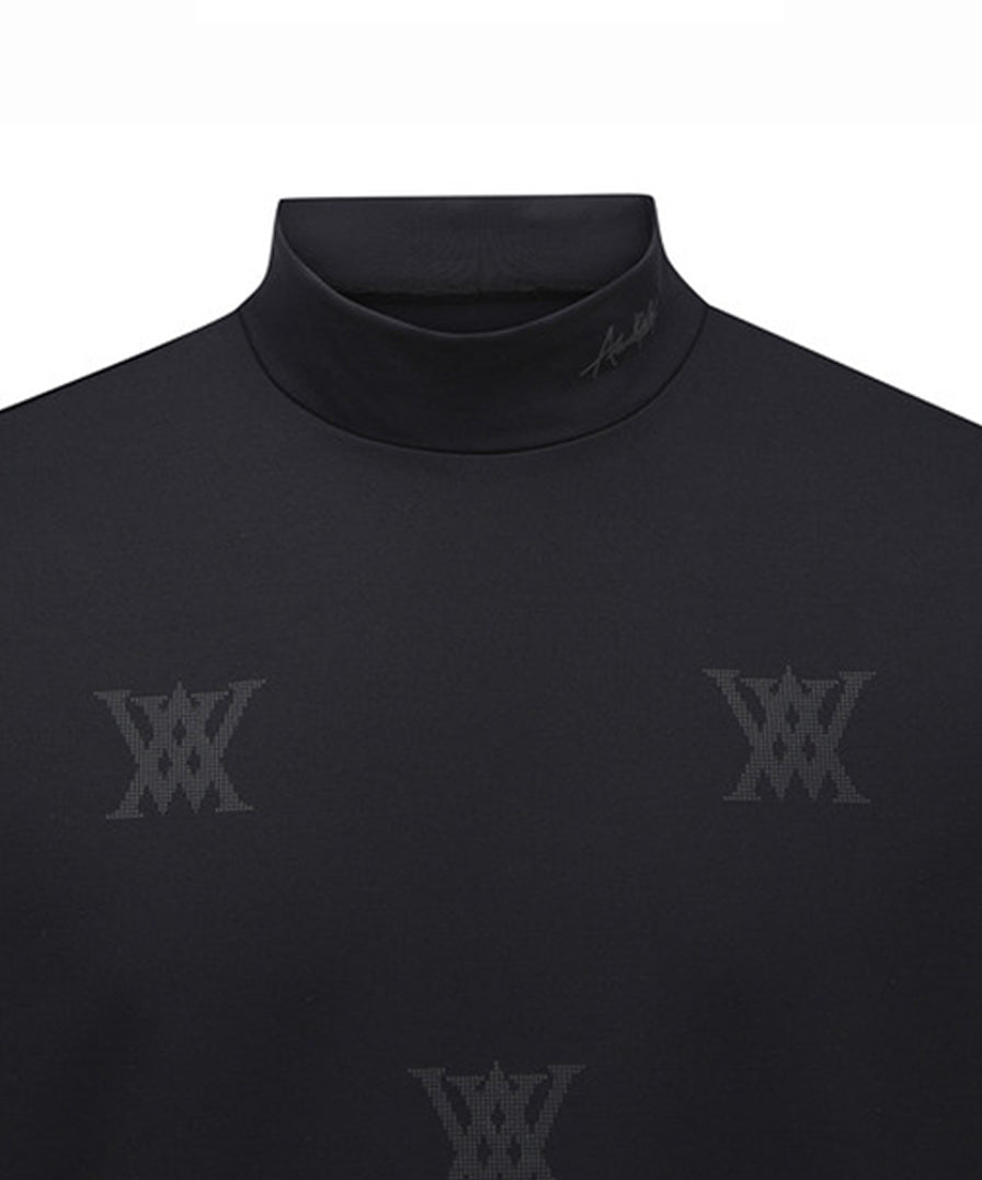 Men's Monogram Logo Baselayer - Black