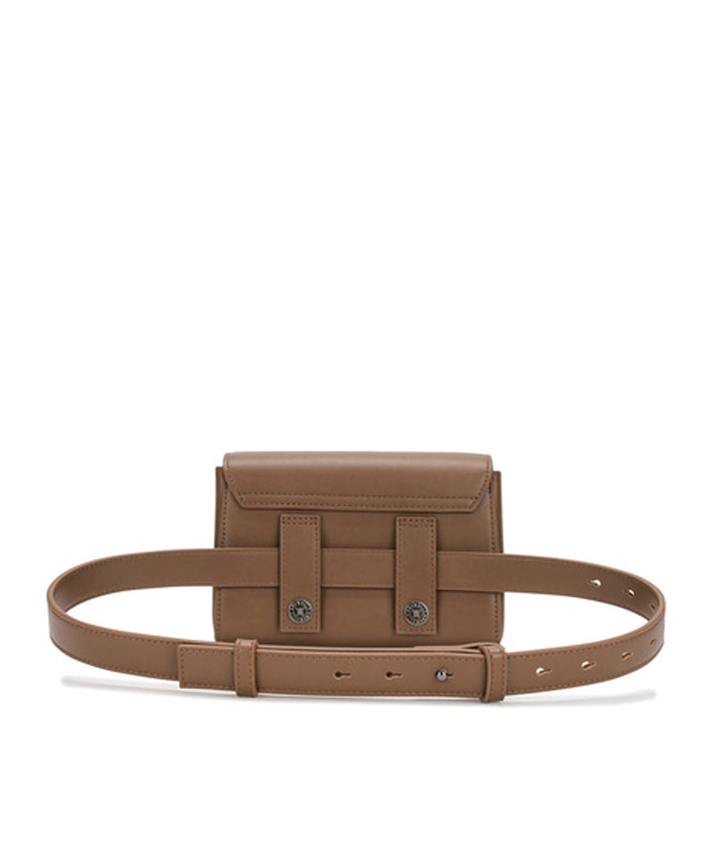 Octa Angle Belt Bag - Dark Beige