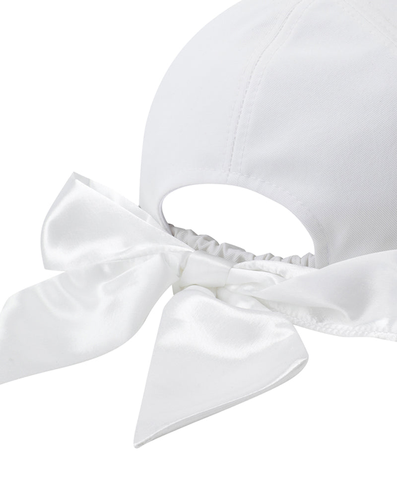 Anew Golf Women's Ribbon Tie Cap - White