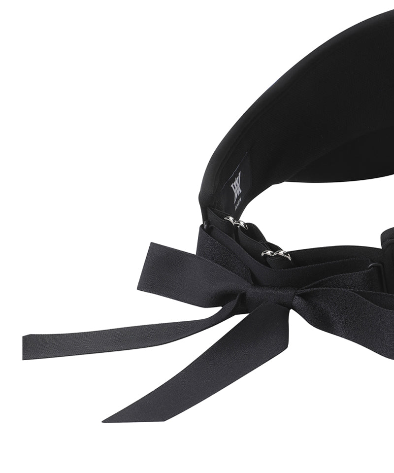 ANEW Golf Women's Essential Ribbon Tie Visor - Black