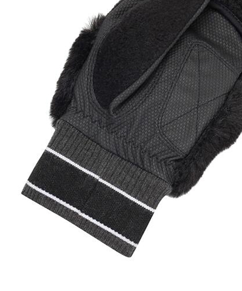 ANEW Women's Fluffy Bucket Hat & Mitten Set