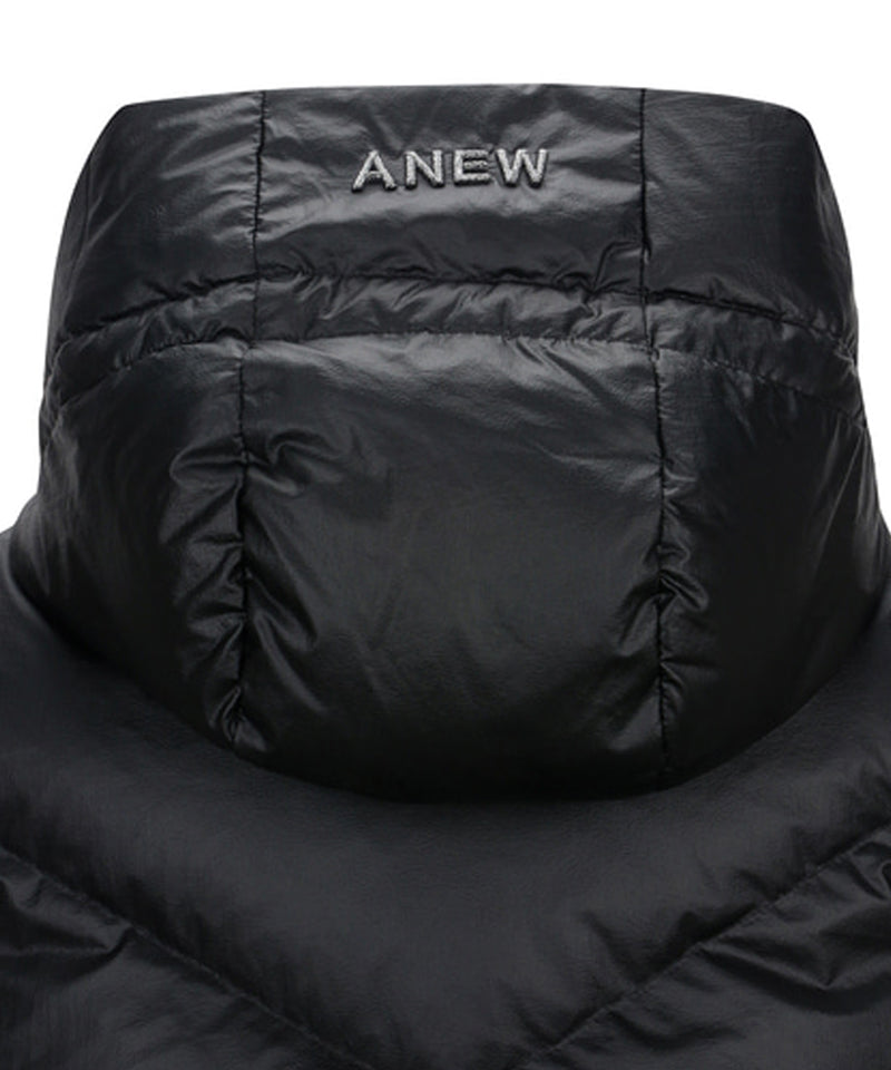 ANEW GOLF Women's Hoody Down Vest - Black