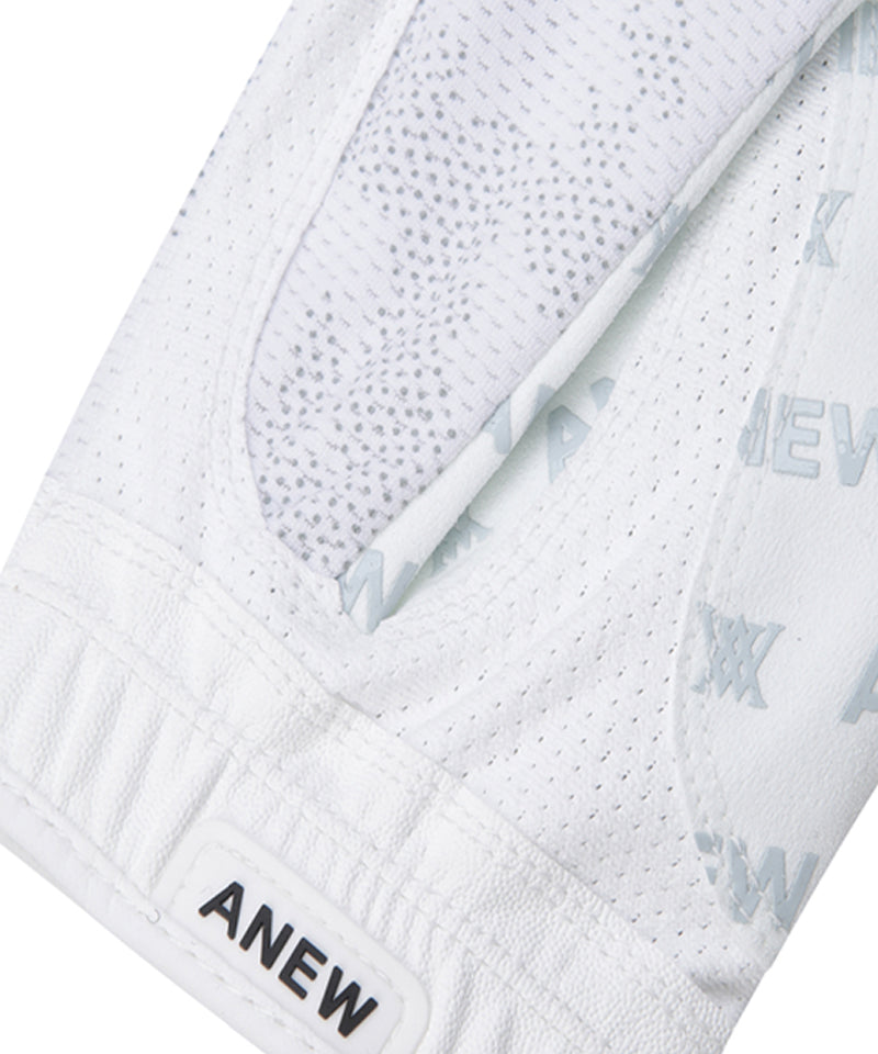 ANEW GOLF Men's Dot Camo Mesh Gloves - White