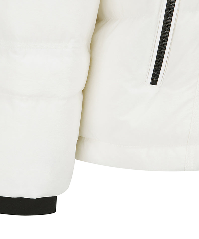 ANEW Golf Men's Sleeve Detachable Down Jacket - Ivory