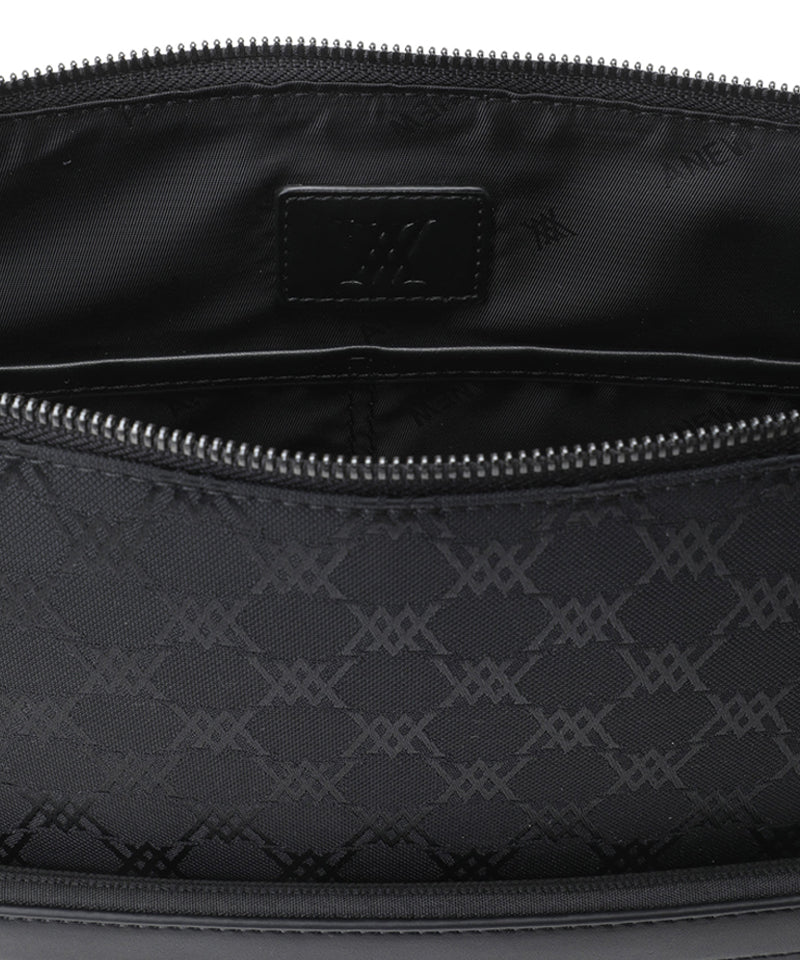 ANEW Golf Uni Jacquard Pattern Clutch Bag - Black