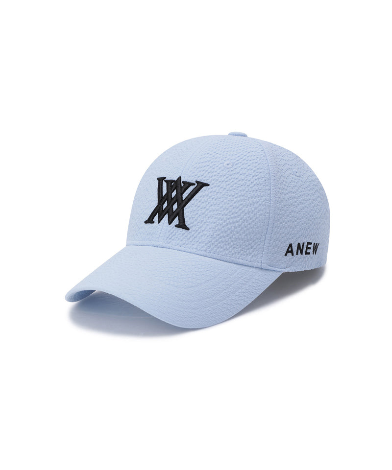 Anew Golf Seersucker Ball Cap - Light Blue