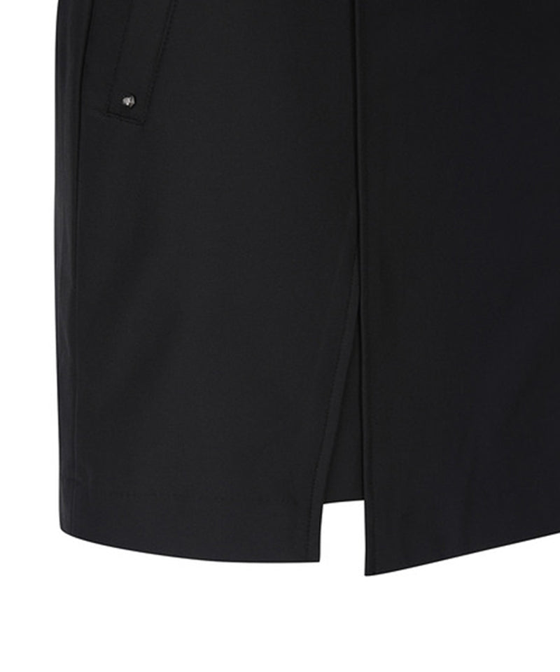 Women's Fleece Incision Point A-Line Skirt - Black