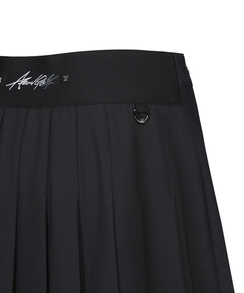 Women's Pleats Half Pants - Black