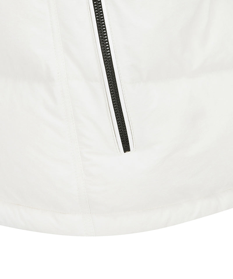 ANEW Golf Men's Sleeve Detachable Down Jacket - Ivory