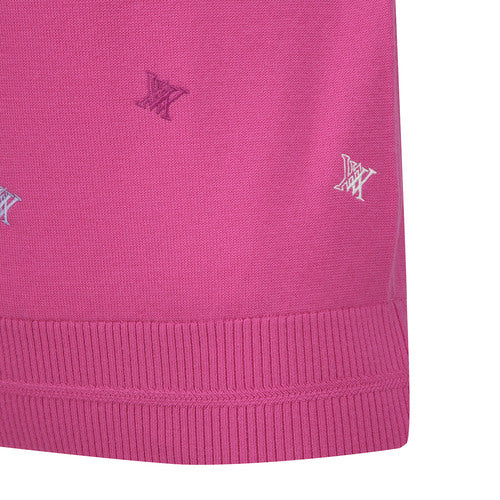 ANEW Golf Women's Logo Pattern Wind Block Pullover - Pink