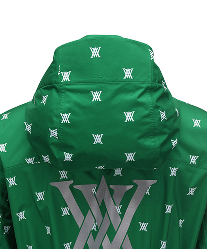 Women's Pattern Rain Jacket - Green
