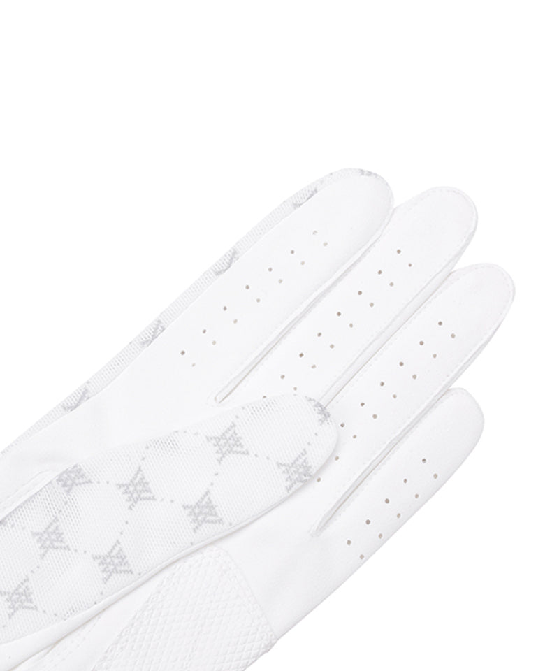 Women's Monogram See-Through Glove (PAIR) - White