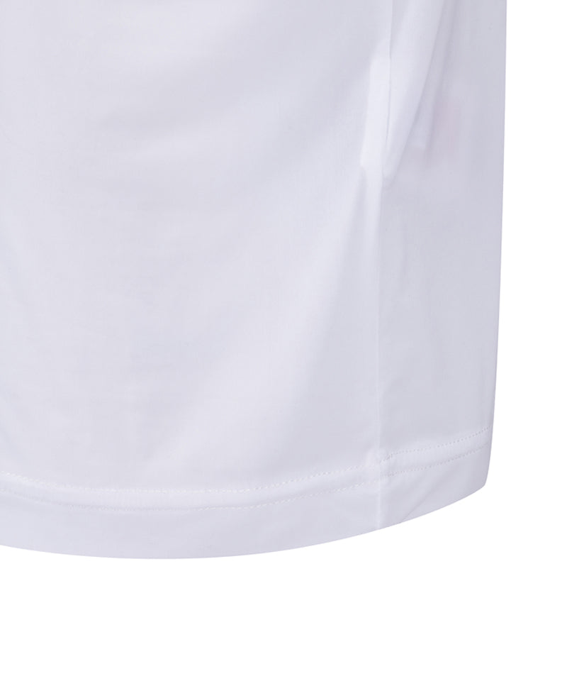 Men's Mock Neck Cooling Baselayer - White