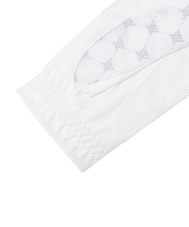 Women's Monogram See-Through Glove (PAIR) - White