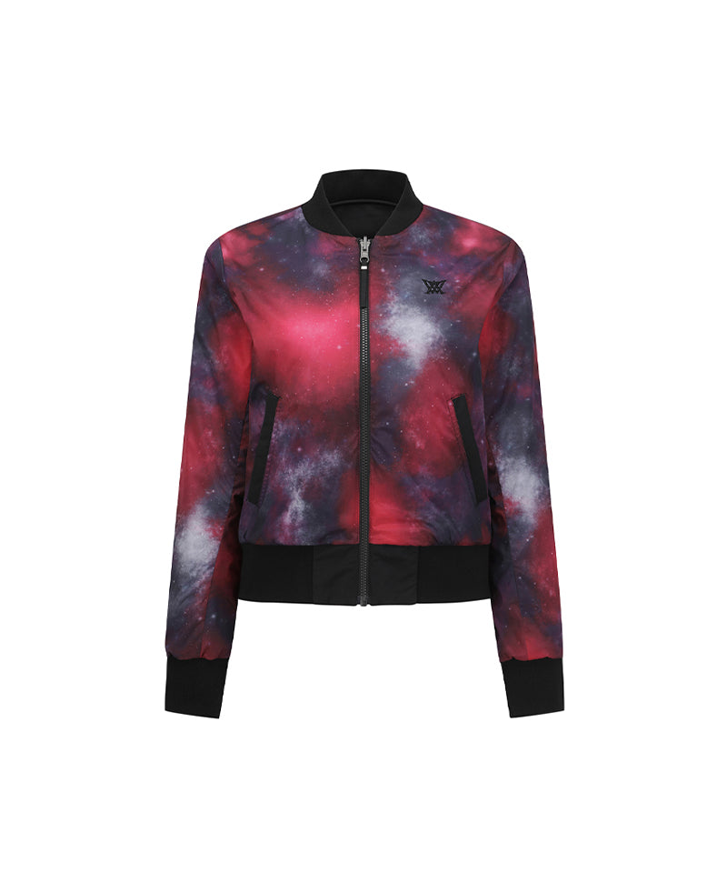 Anew Golf Women's SP Reversible Galaxy Pattern Jacket - Red