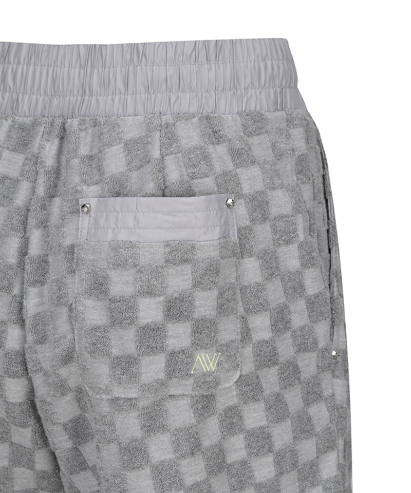 ANEW Golf Women's Terry Check Board Half Pants - Gray