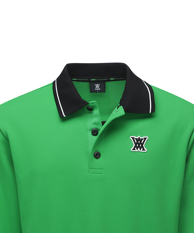 Men's Back Big Logo Long T-Shirt - Green