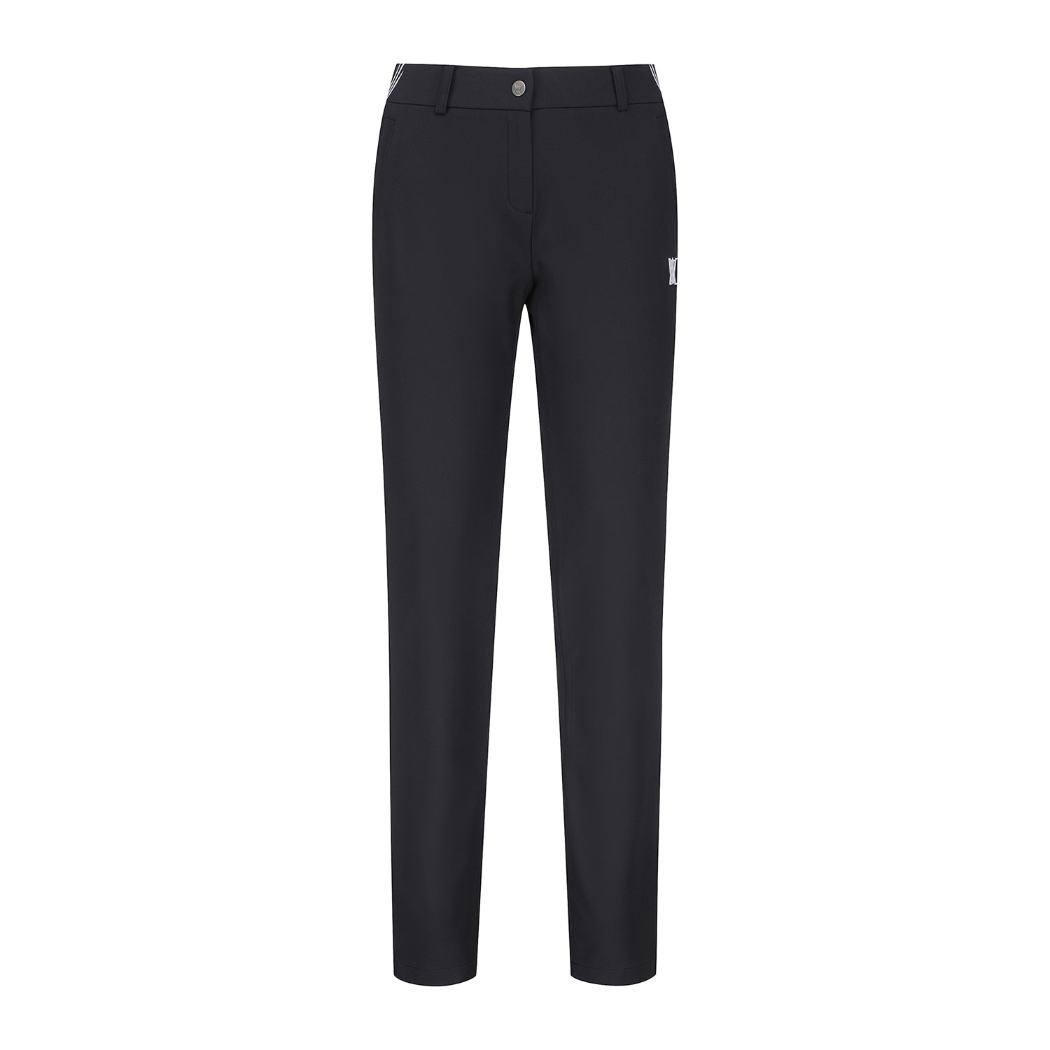 [Season End] Women's Side Logo Point Long Pants - Black